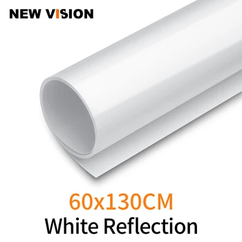 Branco 60X130cm 24*51inch Fotografia pano de Fundo de Papel Fosco Reflexão PVC Vinil de Fundo sem costura sem costura à prova de Água