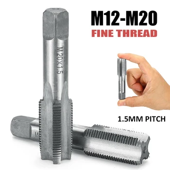 1 Par M12 M14 M16 M20 Mão Direita Máquina Reta De Pregas Finas Rosca Métrica Conector De Mão Toque Thread De Processamento De Ferramenta