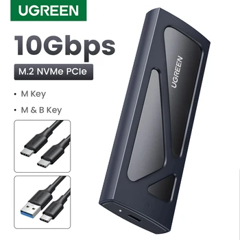 MPEG M. 2 NVMe SSD Caso Adaptador de 10Gbps USB C 3.2 Gen2 Ferramenta-Livre Compartimento Externo NVMe Leitor Suporta M e B&M Chaves