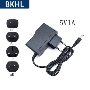 (5pcs/lote)5V1A adaptador de alimentação do roteador set-top box interruptor de alimentação adequada para a UE/EUA/AU/PT CC regulada carregador