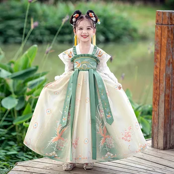 As Meninas De Fadas Bordado Hanfu Chinês Tradicional Dança Folclórica Vestido De Princesa Do Partido Das Crianças Cosplay De Roupas