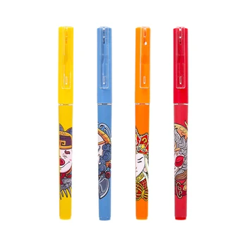 4 Pcs/Set Kawaii Canetas de Gel Viagem Para O Oeste Anime 0,5 mm Preto Liso Tinta Office Acessórios de material Escolar e artigos de Papelaria Dom