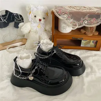 Kawaii Lolita sapatos novos de Plataforma bonito Japonês JK uniforme escolar sapatos cadeia de moda Sapatos de garotas da faculdade punk Mary Jane shoes