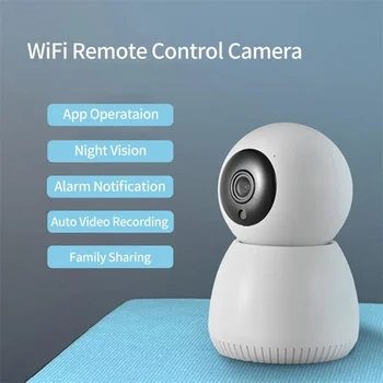 Mini Ptz Rotação do wi-Fi Hd, Gravador de Voz, Câmera do Ip de Ptz Detecção de Movimento 2-Intercomunicação Casa de Vigilância por Vídeo Câmeras de vídeo Câmera