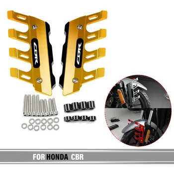 Para Honda CBR Acessórios da Motocicleta Garfo Dianteiro Protetor, Protetor de Bloquear o CNC guarda-lamas Dianteiro Anti-Queda Deslizante Capa Protetor