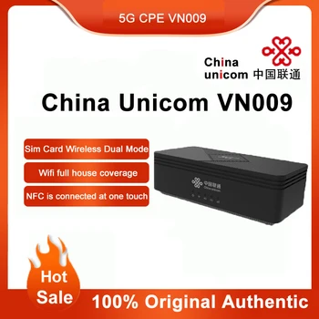 2023 Novo Desbloqueado China Unicom Vn009 5G Wifi6 CPE 4G Lte Cartão Sim sem Fio Duplo de Modo NSA/SA Wi-Fi gratuito, 6 5G Roteador Sim Roteador Cpe