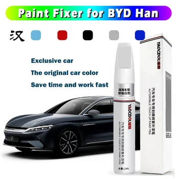 Reparo de Pintura do carro da Pena para BYD Han 2022 2023 Pintura Fixador de Reparação de retoque da Pintura de Acessórios Preto Branco Vermelho Azul Verde