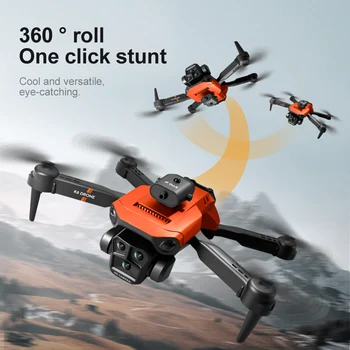 Novo Quadcopter Drone Com 3 Câmera de Ângulo Amplo de HD 1080P, 4K Altura da Câmera Mantenha RC Dobrável Quadcopter Helicóptero Para Iniciantes