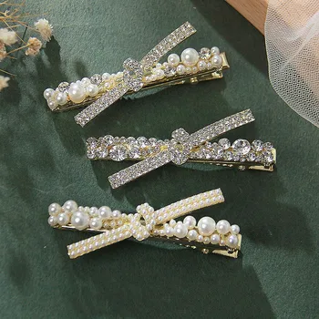 Novo Coreano Elegante Cristal Grampos De Cabelo Para As Mulheres A Moda Molas Presilhas De Strass, Grampos De Cabelo Acessórios De Cabelo De Meninas