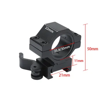Caça Riflescope Monta Cabe a maioria de Weaver e Trilhos Picatinny de 25,4 mm e 30 mm diâmetro do tubo
