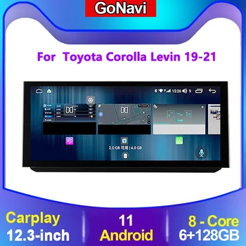 GoNavi para Toyota Corolla Levin Android auto-Rádio Receptor Estéreo De 2 Din Auto Central Multimídia Dvd Players de Vídeo da Tela de Toque
