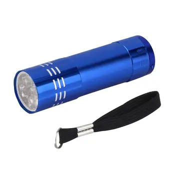 2017 Alumínio Mini UV Ultra Violeta 9 Tocha Lanterna LED de Luz de Lâmpada de lanterna nos V Lâmpada