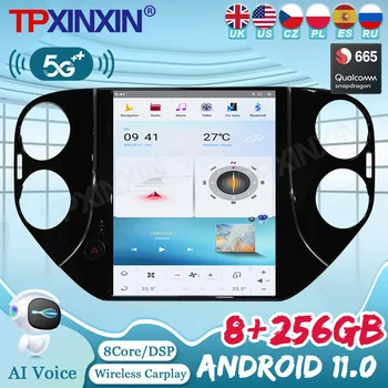 Android 11 256G Qualcomm Para VW Volkswagen Tiguan 2010 2011 2012 A 2016 Player Multimídia GPS de Navegação Auto Estéreo do Carro Chefe da Unidade de