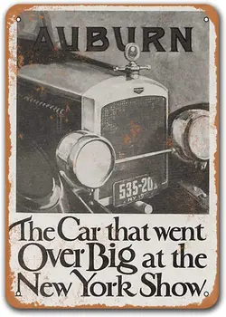 1923 Auburn, Automóveis De Lata De Metal Sinais De Carros Antigos, Sisoso Placas Cartaz De Homem De Caverna Bar Retrô Da Decoração Da Parede