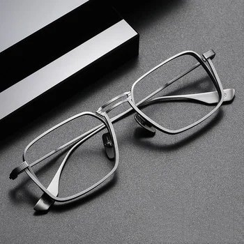 FG Praça Cheia de Armação de Metal Óculos de Leitura Vintage Presbiopia Óculos Homens Anti-risco Dioptria Óculos 0 +1.0 +4.0