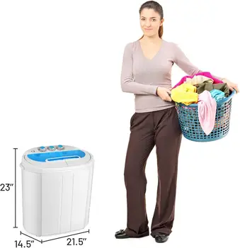 Portátil, Máquina de Lavar roupa, XPB30-1288S-Azul, Azul