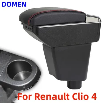 Para Renault Clio 4 apoio de Braço Caixa de Braço caixa Original dedicado apoio de braço central caixa de modificação acessórios de Camada Dupla USB