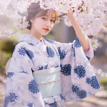 Mulheres Quimono de Verão de Novo 2023 Moda Haori Estilo Japonês Formal Quimono Roupão Yukata Japão Vestido Feminino Melhorou Quimono de Roupas