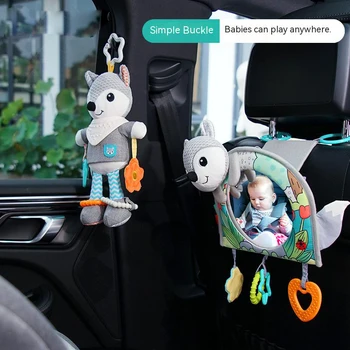 De Carro do bebê pelo Espelho retrovisor de Segurança do Assento Traseiro de frente para a Segurança Infantil Monitor de Acessórios para Carro Bonito Espelho distorcido Pingente