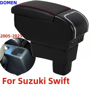para Suzuki Swift braço caixa universal de carro do centro da consola de modificação acessórios dupla levantou com 9 USB 2005-2023