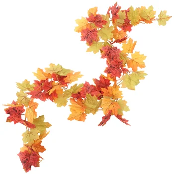 Festa De Outono Pingente Pendurado Na Parede Maple Leaf Decoração De Seda Videira Flor De Jardim Decorativo Interior De Ação De Graças
