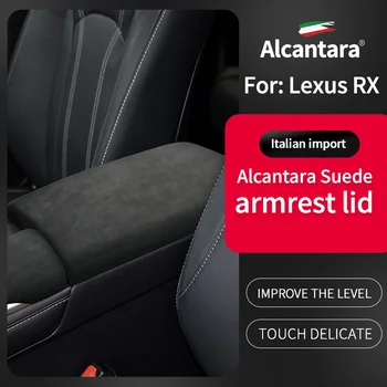 Camurça Partes do Lexus RX Modificado apoio de Braço Central da Tampa da Caixa de Alcantatra Braço Pad de Alta Capa de Protecção Interior Acessórios