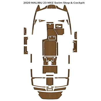 2020 MALIBU 23 MXZ Plataforma de Mergulho Cockpit Pad Barco de Espuma de EVA Convés de Teca Tapete