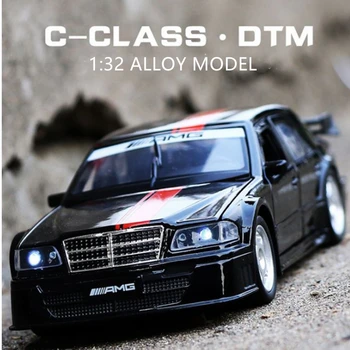 1:32 C-Classe de DTM Liga de Carro de Corrida do Modelo Diecasts & Veículos de Brinquedo do Carro de Metal Modelo de Simulação de Som Luz Coleção de Brinquedos de Presente