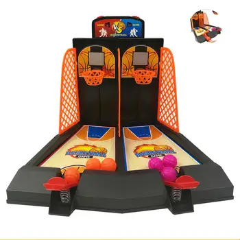 Desktop Jogo de Basquete Brinquedo 2-Player de Mesa Jogos de Arcade Jogo Duplo Modelo de Família de Tiro Presente para as Crianças