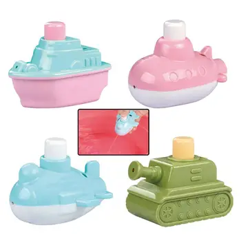 Banheira de bebê de Brinquedo Linda Bateria de Plástico livre de Submarinos Tanque de Presente do Bebê Chuveiro de aspersão de Água Brinquedo Banho de Aspersão de Brinquedo
