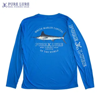 PURA Pesca do LURE Camisas de Verão de Manga Longa Peixe Jersey Desempenho Upf 50 Superior a Proteção do Sol-T-Shirt Respirável Camisa De Pesca