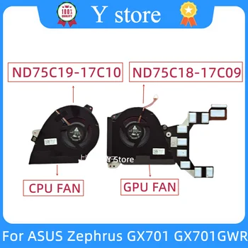 Y Loja de Nova Original CPU GPU Ventoinha de Arrefecimento ASUS ROG Zephyrus GX501 GX501V GX501GI ND75C19-17C10 ND75C18-17C09 DC05V 0.50 UM
