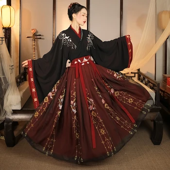 Chinês Tradicional Hanfu Traje De Mulher Antiga Dinastia Han Vestido Oriental Vestido De Princesa Senhora Elegância Da Dinastia Tang Desgaste De Dança