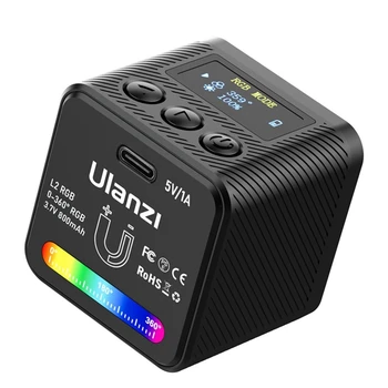 Ulanzi L2 RGB COB Mini Completo Cor Câmera de Fotografia de Encher de Luz Luz de Vídeo LED de Luz de Lâmpada Portátil de Fotografia de Luz