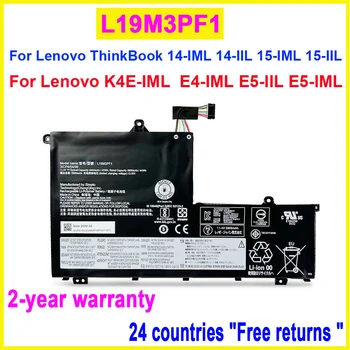 WISECOCO Nova Bateria do Laptop L19M3PF1 Para Lenovo ThinkBook 14-IML 20RV 14-IIL 20SL 15-IML 20RW 15-IIL Série 45WH