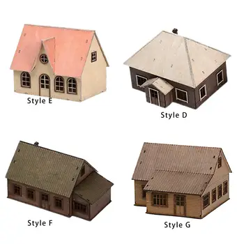 1/72 Europeia Casa Modelo DIY Artesanato Casa de Arquitetura Modelo de Cena para a Areia Tabela Diorama Micro Paisagem Acessório Layout