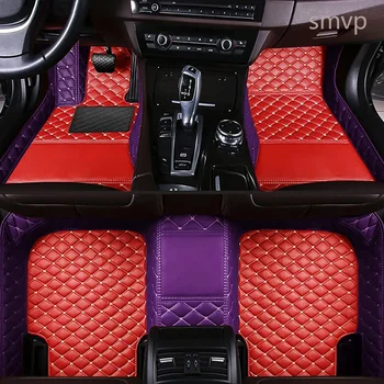 Esteira do Assoalho do carro para Toyota Camry 2016 2015 2014 2013 Auto Estilo Interior de Couro, Tapetes Personalizados Impermeável, Protetor de Cobre