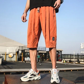 Shorts Homens de Verão em 2023 Gelo Fino de Seda Casual Capris Calções Desportivos Homem coreano Moda Calças Largas Homens Roupas Vetements Homme