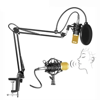 Frete grátis BM 800 Microfone de Braço Tesoura Suporte de Filtro de Microfone de Condensador para Estúdio