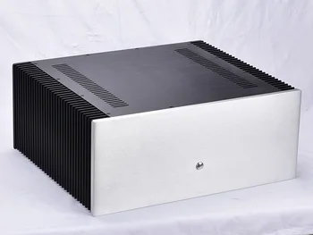 W480 H200 D400 DAC Decodificador de Gabinete Preamp do Amp Traseira Fase, Caso de Alumínio Anodizado Amplificador de Potência de Habitação PSU DIY Broca RCA Caixa