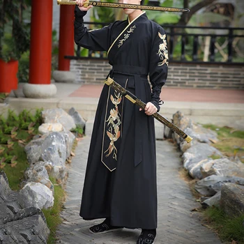 Guerreiro Hanfu Para Homens Chinês Tradicional Ethnicstyle Phoenix Bordado Samurai Japonês De Festa Cosplay Traje Espadachim
