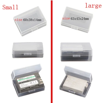 10pcs Pequena / Grande Tamanho Bateria de Lítio Caixa de Bateria caso de Proteção da Bateria de Armazenamento de Caixa pode colocar uma variedade de Câmera SLR bateria