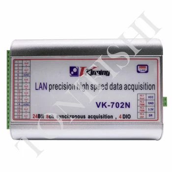 VK702N oito-canal 24-bit Ethernet placa de aquisição de dados, tipo de LAN mV classe 50K de sincronização, resolução de 24 bits,