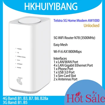 Desbloqueado, a Telstra, 5G Casa Modem AW1000 Wi-Fi gratuito, 6 AX1800 5*Porta Gigabit Ethernet 5G CPE Fácil de Malha Router wi-Fi Com Slot para Cartão Sim
