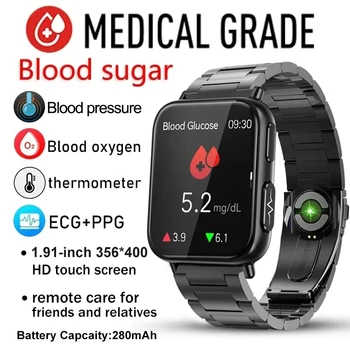 2023 Novo não invasiva de Açúcar no Sangue ECG+PPG Smart Watch, o Coração dos Homens a Taxa de Oxigênio no Sangue de Saúde Smartwatch Mulheres Impermeável Relógio de Desporto