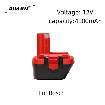 Para a Bosch 12V 4800mAh Bateria D70745 PSR 12 GSR 12 VE-2 GSB12 VE-2 Bateria Recarregável 2607335273 BAT038 BAT043 BAT045 BAT040 R