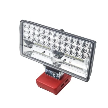 BMDT-LED Luzes de Trabalho Lanternas Elétricas Holofotes Com Dual USB Para Milwaukeee M18 14,4 V 18V Li-Ion