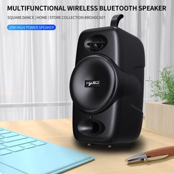 Sem Fio Bluetooth Alto-Falante Hi-Fi Stero Som Baixo Bateria De Grande Capacidade Com Microfone Alto-Falante Suporte A Chamadas Mãos-Livres Alto-Falante