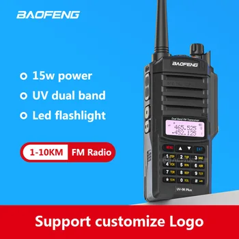 Baofeng UV-9R Mais IP67 Impermeável pofung Walkie Talkie 15W do poder superior de Longo Alcance, Rádio VHF/UHF Portátil Presunto UV9R 20KM de rádio