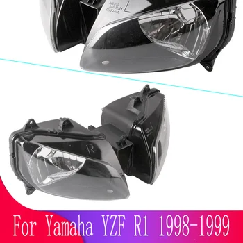Para a Yamaha YZFR1/YZF R1/YZF-R1 1998-1999 Café Racer da Motocicleta Acessórios Frente do Farol Farol de Luz de Cabeça da Lâmpada da Iluminação